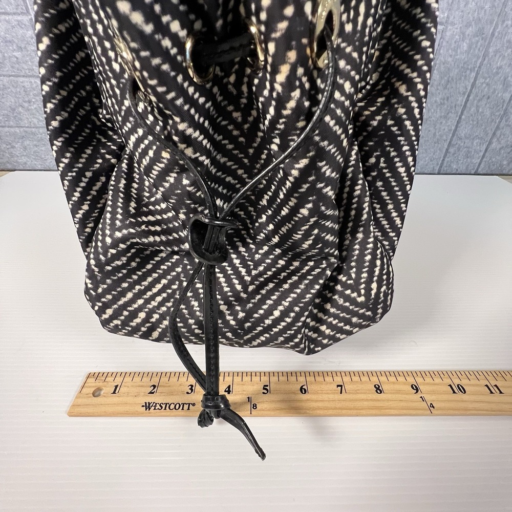 Kate Spade Stevie Baby Diaper Bag Black Herringbone Chevron Tote w/ Changing Pad - Picture 16 of 16